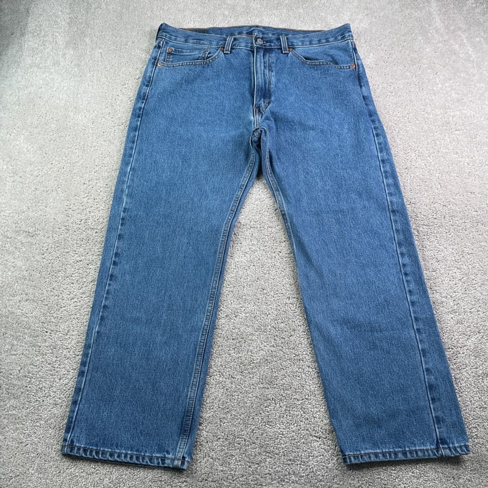 Levi 505 Jeans Mens 36x29 Blue Regular Fit Straight Leg Cotton Denim Workwear